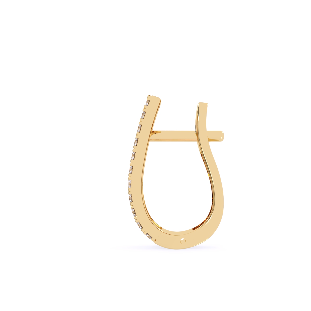 Gorgeous Art Deco Diamond Hoop Earrings